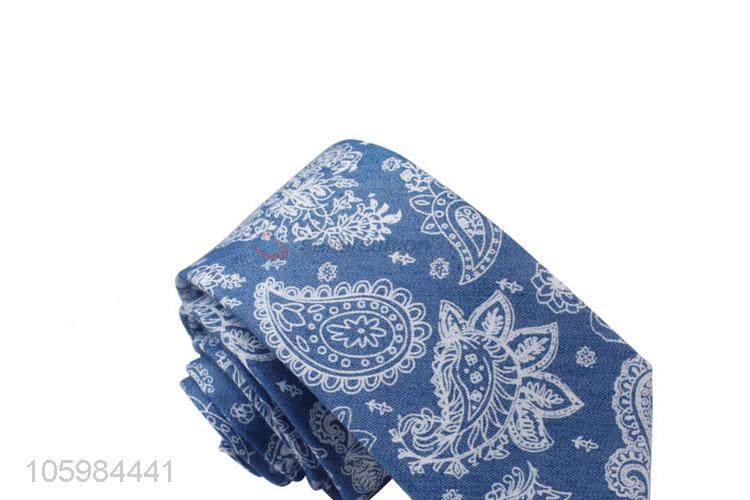 OEM factory custom logo 100% cotton men's neckties