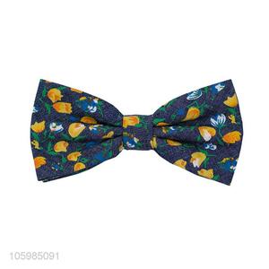 High quality custom logo 100% cotton men bow tie