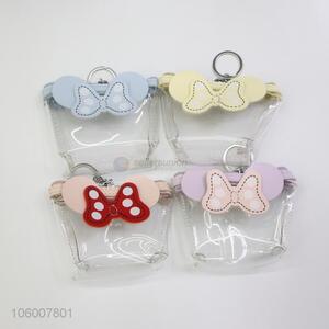 Competitive price butterfly pvc change purse coin case mini pouch