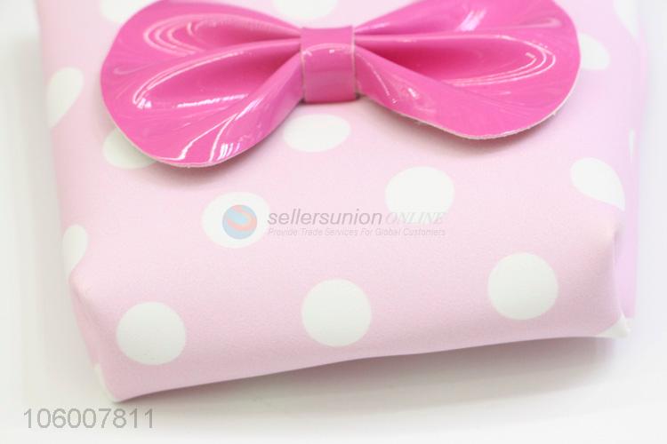 Customized cheap bowknot coin wallet coin bag money bag