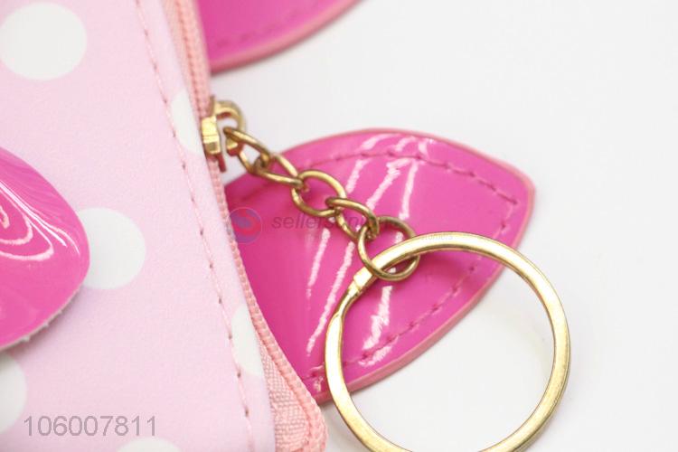 Customized cheap bowknot coin wallet coin bag money bag