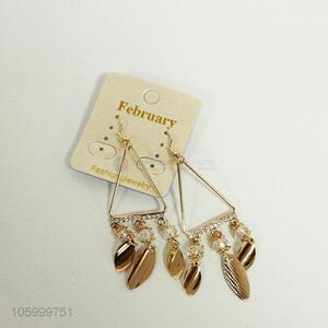 Best selling golden alloy pendant earrings fashion earrings