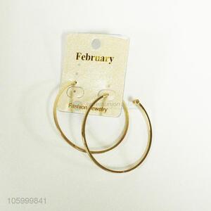 Factory price golden incomplete hoops women earrings