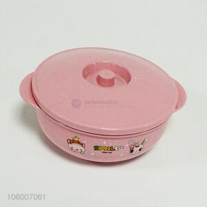 Factory Price Stainless Steel Kids Children Bowl With Plastic Lid