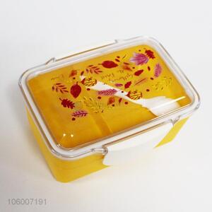 Custom Eco Friendly Rectangle Shape Plastic Lunch Box