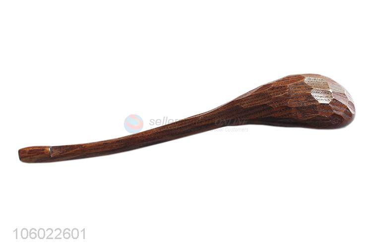 Unique Design Diamond Pattern Wooden Spoon For Household