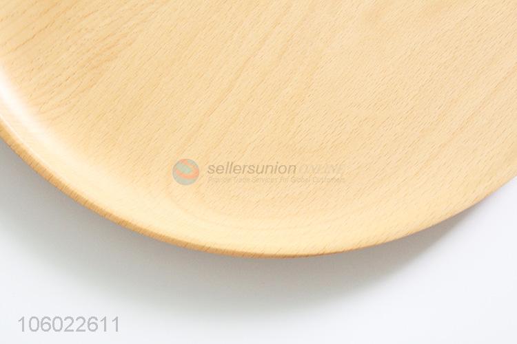 Best Quality Round Beech Plate Fashion Wooden Plate