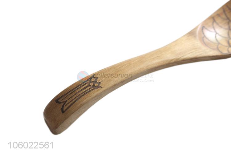 Factory Manufacture Wooden Fish Pattern Spoon