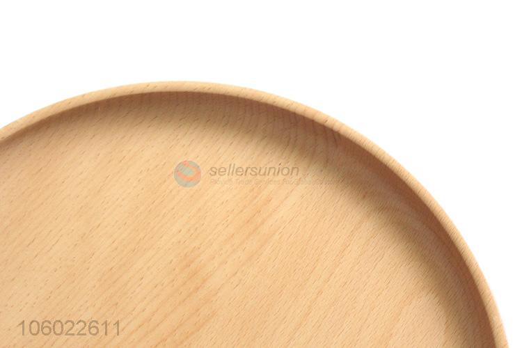 Best Quality Round Beech Plate Fashion Wooden Plate