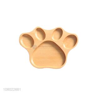 Cartoon Animal Palm Shape Wooden Dinner Plate