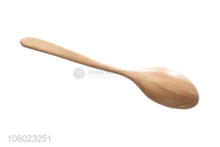 Unique Design Wooden Spoon Long Handle Dinner Spoon