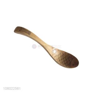 Factory Manufacture Wooden Fish Pattern Spoon