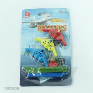 Wholesale 4PCS Aircraft Shape 3D Eraser Set