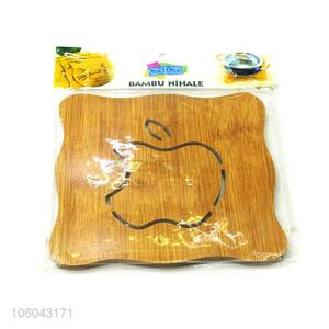 Promotional eco-friendly kitchen accessories apple hollow-out placemat