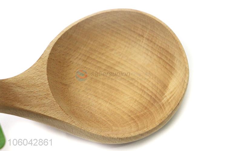 Good quality eco-friendly home use wooden soup ladle soup spoon