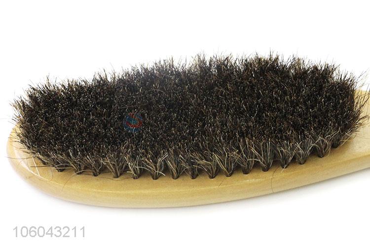 New products horse hair wooden shoe brush cleaning brush