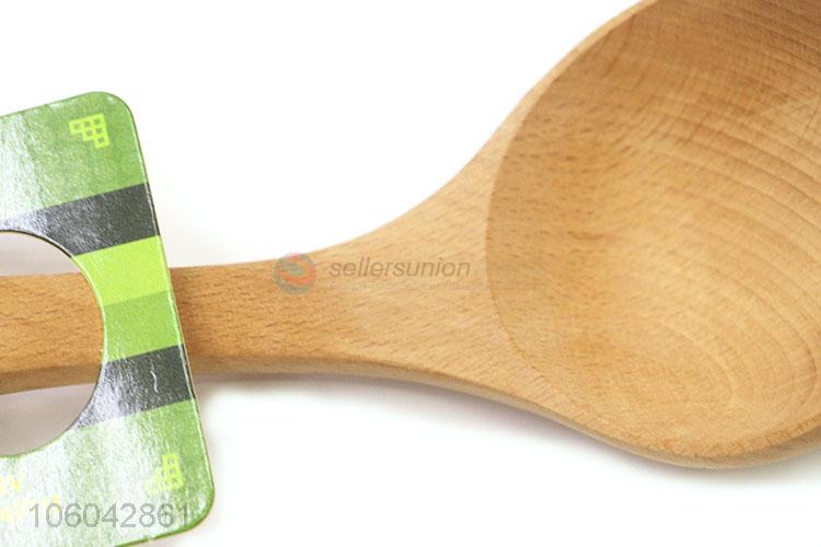 Good quality eco-friendly home use wooden soup ladle soup spoon