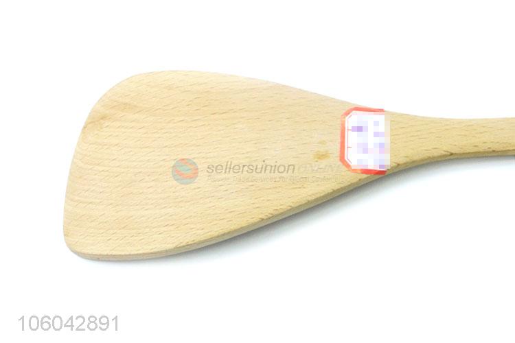 High quality 100% wood kitchen utensils pancake turner wholesale