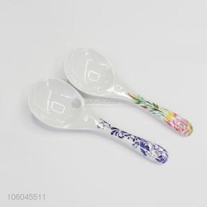 Custom melamine soup spoon cheap hard plastic spoon