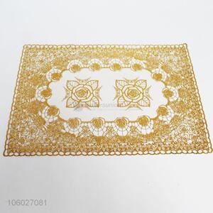 High Quality Rectangle Gold Stamping Table Mat