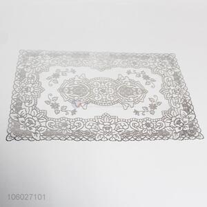 Luxury silver hot stamping foil placemat table mat