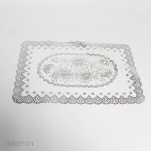 Fashion silver hot stamping foil placemat table mat