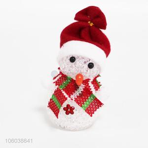 New Christmas Tree Decoration 3D LED Flashing Light Hanging Christmas Snowman