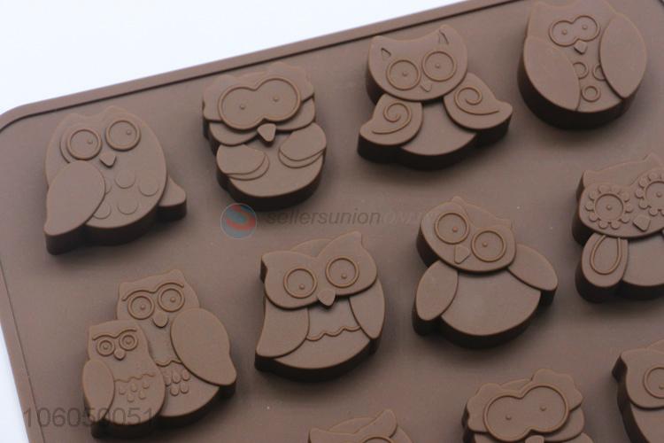 Cute owl shaped silicone cake baking pan chocolate mould