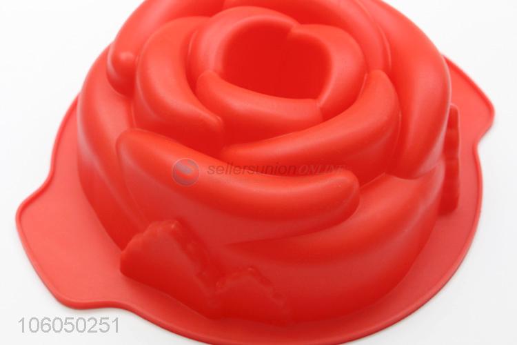 Top selling silicone rose flower cake mould