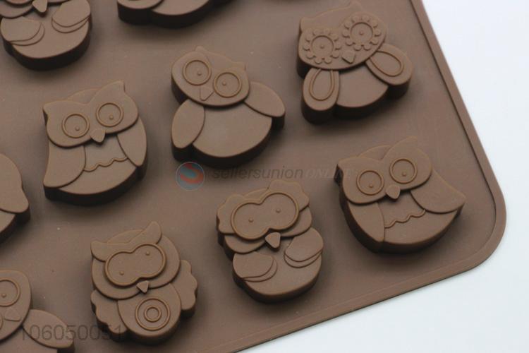 Cute owl shaped silicone cake baking pan chocolate mould