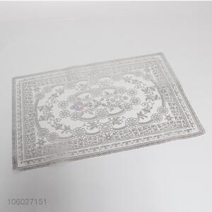 Modern style pvc placemat silver color table mat