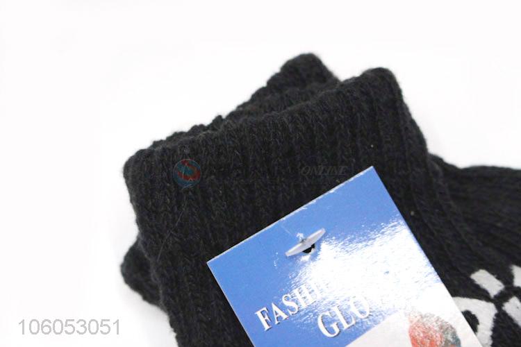 Unique design men's cotton yarn dispensing non-slip knitted gloves