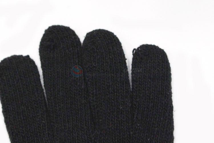 Cheap price men winter warm dispensing non-slip knitted gloves