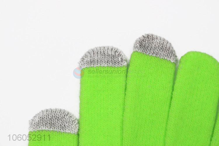 Custom gloves knit winter warm touch screen glove