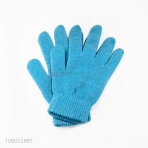 Hot selling knitted five finger gloves winter warm acrylic gloves