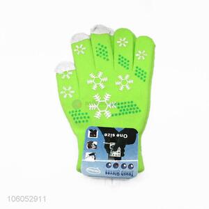 Custom gloves knit winter warm touch screen glove