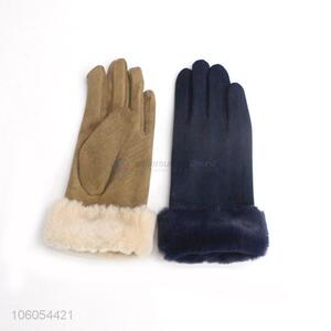 Factory Price Outdoor Windproof Velvet Warm Gloves For Children