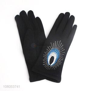 Hot Selling Mirco Velvet Warm Gloves For Women