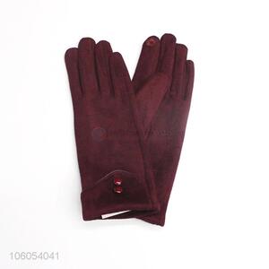 Wholesale Velvet Lining Windproof Touch Screen Gloves