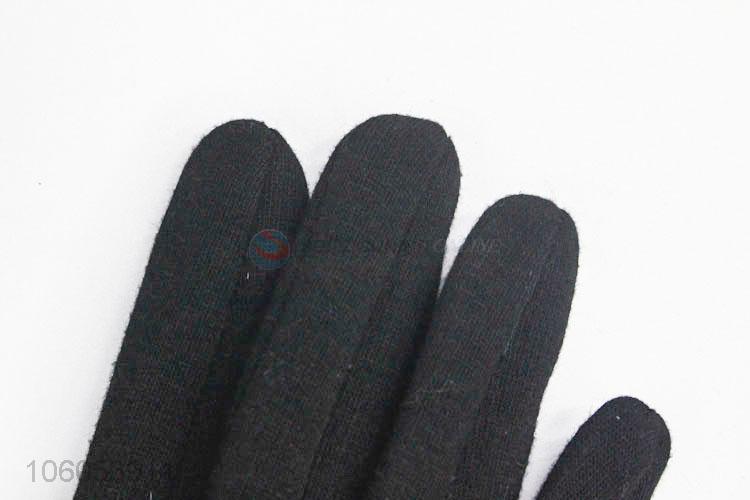 Wholesale Embroider Flower Pattern Winter Touch Screen Gloves