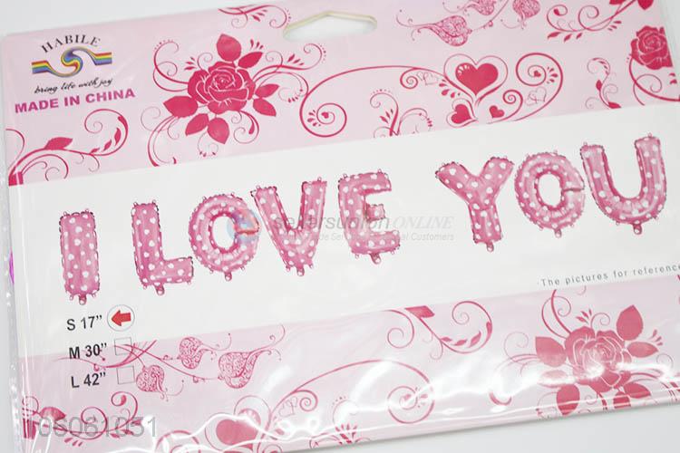 Hot Selling I Love You Valentine Day Foil Balloon