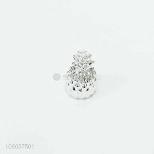 Newest Mini Silver Pineapple Shape Decoration