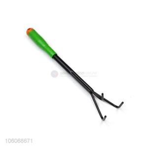 Hot selling hand tools small steel rake with plastic handle