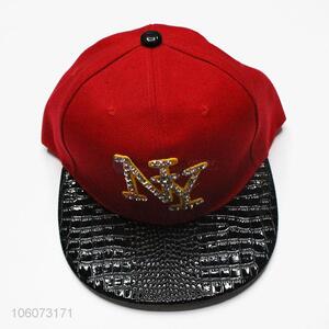 Low price stylish embroidered baseball hat with clear stones