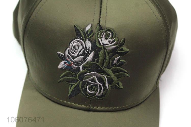 Custom polyester baseball cap with 3d raised embroidery