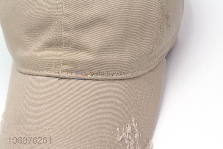 Promotional fashion men's plain baseball cap made in china