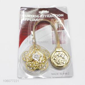 Fancy design delicate alloy megnetic curtain tiebacks buckle