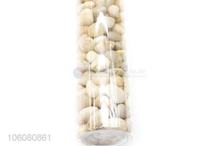 High sales fine pure white pebble stone natural stone