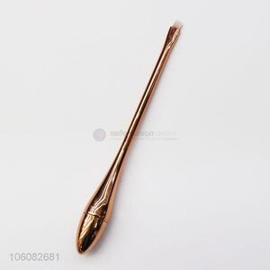 Hot sale single rose gold color foundation makeup brush with plastic handle