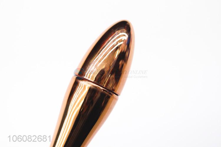 Hot sale single rose gold color foundation makeup brush with plastic handle